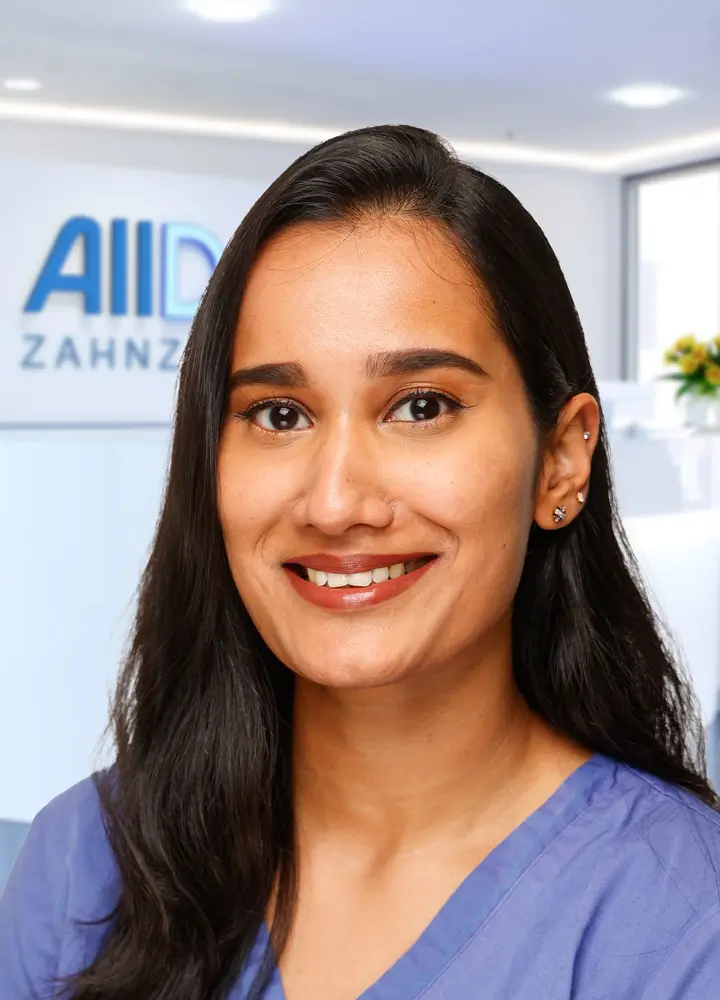 Portrait zahnmedizinische Prophylaxeassistenz Shruthi Subramanian (AllDent Mainz)